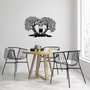 Wallity Love Accesorio decorativo de pared de metal Negro